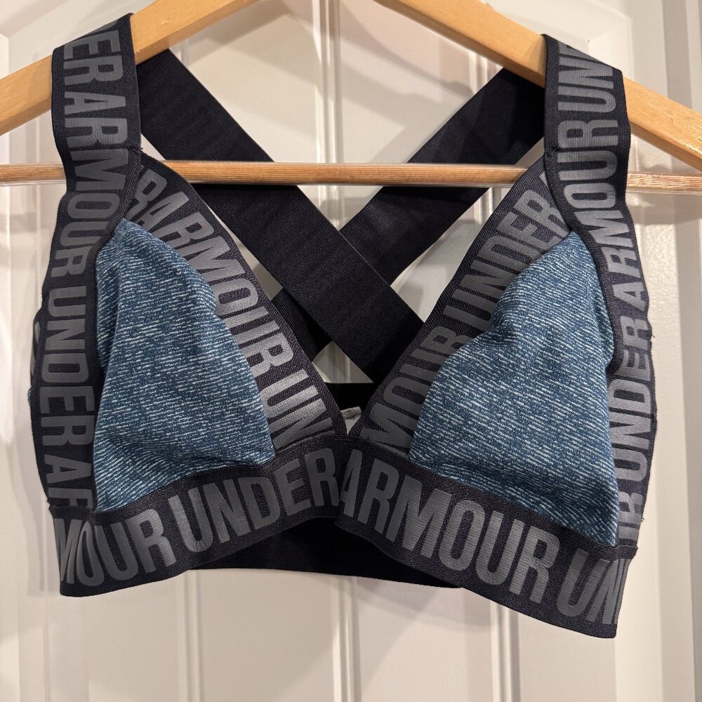 Under Armour Opening Night Strappy Bra teal Size Small